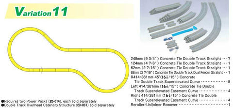Kato 20-870 N V11 Double Track Set, Concrete Ties - House of Trains