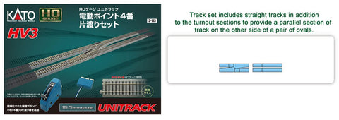 Kato 3-113 HO HV3 Interchange Track Set #4 - House of Trains