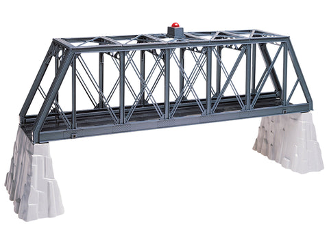 Lionel 2130130 O, Truss Bridge with Piers and Flashing Light, Kit - House of Trains