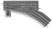 Lionel 6-12018 O, FasTrack O-36 Manual Switch, Right Hand - House of Trains