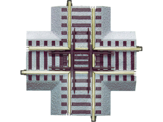 Lionel 6-49864 S, Fastrack 90 Degree Crossover, 8" - House of Trains