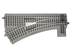 Lionel 6-49868 S, Fastrack Left Manual, 20" Radius, Length 10" Straight, 30 Degree R20 Turnout - House of Trains