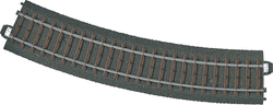 Marklin 20224 HO 17 1/4" Radius (437.5mm) Curved Track, Turnout Branch (1 Piece) - House of Trains
