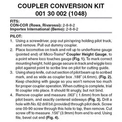 Micro Trains 001 30 002 (1048) N Coupler Conversion Kit for 2-8-8-2 Mallet, Black - House of Trains