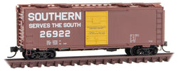 Micro-Trains 020 00 257 N 40' Standard Box Car, Single Door, Southern, SOU, 26922 - House of Trains
