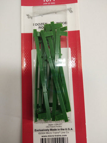 Micro-Trains 499 55 920 (1071) N 40' Reefer Roofwalks - Old Style, Green (12 pieces) - House of Trains