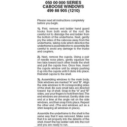 Micro-Trains 499 88 905 N Wood Caboose Slant Cupola Windows (3 Sets) - House of Trains