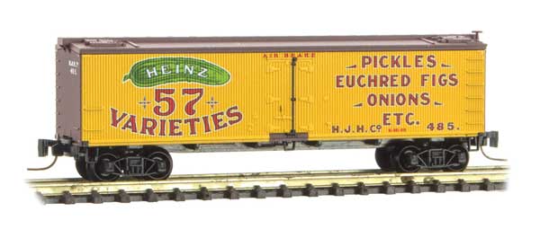 Micro Trains 518 00 670 Z, 40' Wood Reefer, Heinz Yellow Series Car 5, HJHCo, 485 - House of Trains