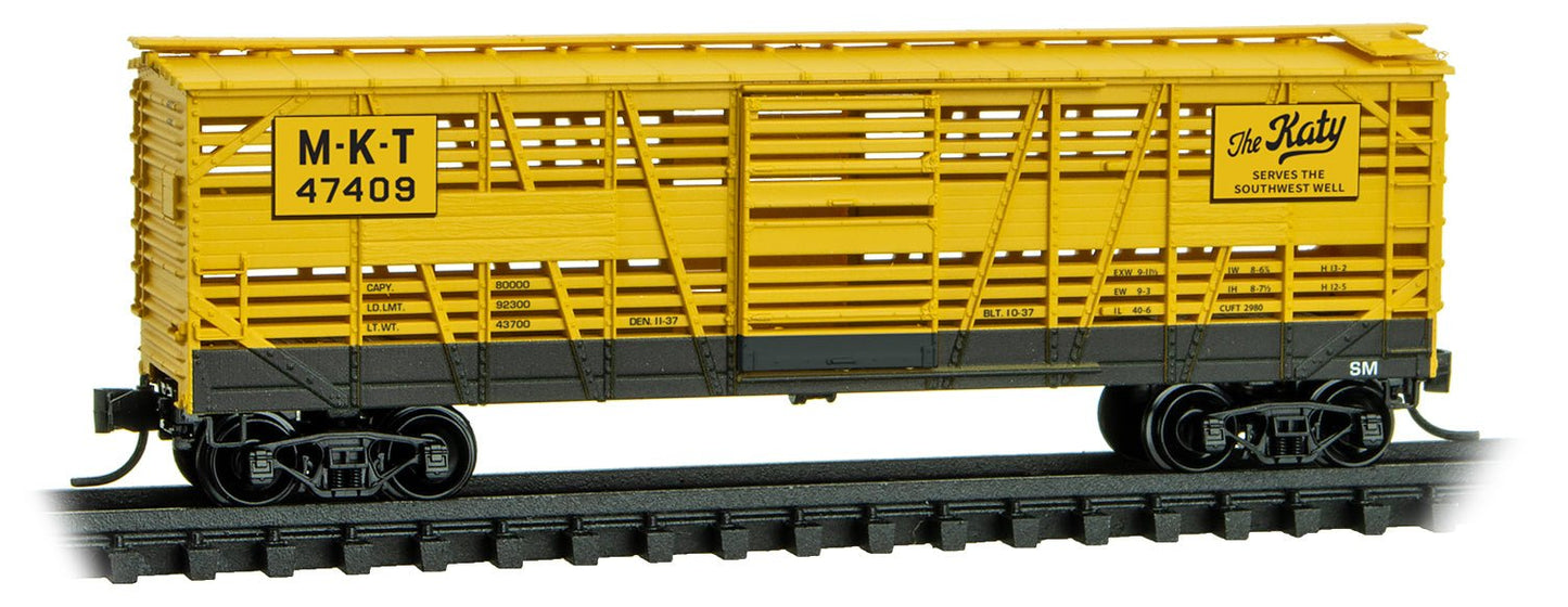 Micro-Trains Line 035 00 340 N, 40' Despatch Stock Car, Missouri Kansas Texas, MKT, 47049 - House of Trains