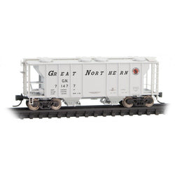 Micro-Trains Line 095 00 012 N PS-2 2003cf, 2-Bay Covered Hopper, Great Northern, GN, 71477 - House of Trains