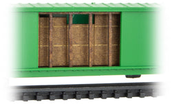 Micro-Trains Line 499 45 009 N, Green Veneer Lumber Brace, fits 50' Double Door Box Cars - House of Trains