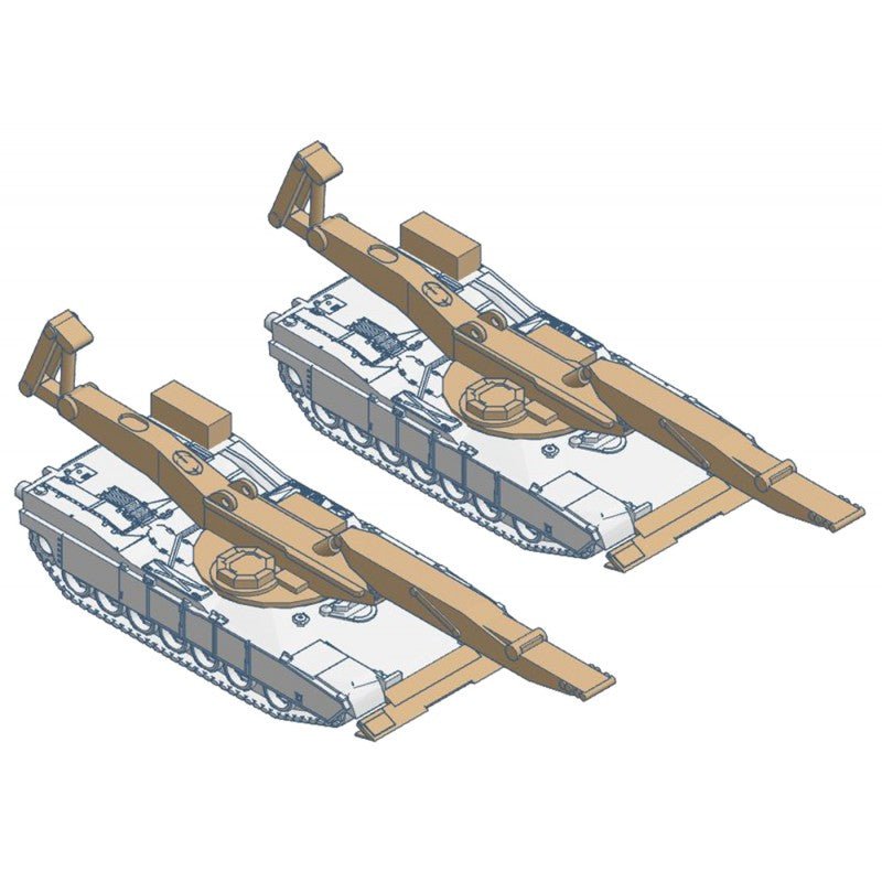 Micro-Trains Line 499 45 913 N, Kit, M1 Abrams Variant, M104 Wolverine Bridge Layer, 2-Pack - House of Trains