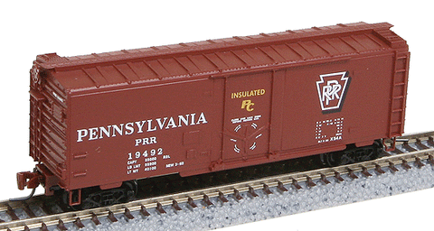 Micro-Trains Line 502 00 262 Z Scale Pennsylvania Railroad PRR 19492 40' Standard Box Car, Plug Door - House of Trains