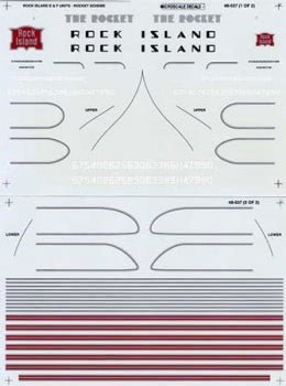 Microscale 48-537 O, Rock Island, E and F, Rocket Scheme - House of Trains