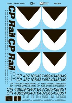 Microscale 48-708 O, Candian Pacific, CP Rail, Multimark, Caboose, 1969+ - House of Trains