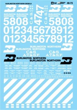 Microscale 48-73 O, Burlington Northern Diesel - House of Trains