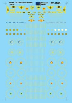 Microscale 60-1168 N, Ornate Striping, for Steam Locomotives, 1860s+ - House of Trains