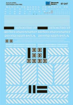 Microscale 60-247 N, Santa Fe, Hood Diesels and Switchers, 1934-1960 - House of Trains