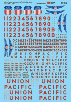 Microscale 60-35 N, Union Pacific Diesels, Gas Turbines, 1947-1980 - House of Trains