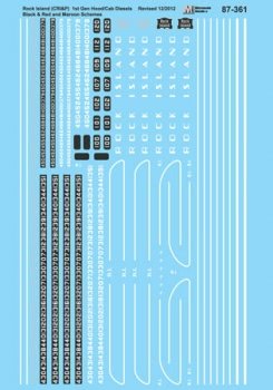 Microscale 60-361 N, Diesels Chicago Rock Pacific, Rock Island - House of Trains