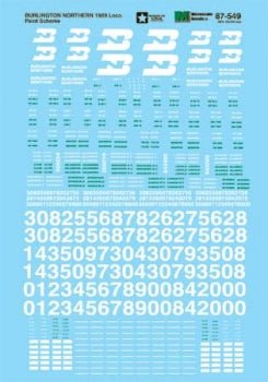 Microscale 60-549 N, Burlington Northern, Diesels, 1989-1996 - House of Trains