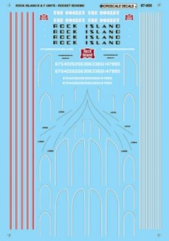 Microscale 60-956 N, Rock Island, Rocket Sceme - House of Trains