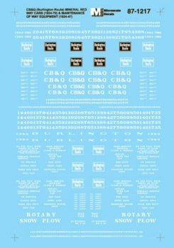 Microscale 87-1217 HO, Wood Way Cars, Cabooses, CBQ, Burlington, 1924-70 - House of Trains