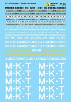 Microscale 87-277 HO MKT Diesels - Red Scheme (1966-1972) - House of Trains