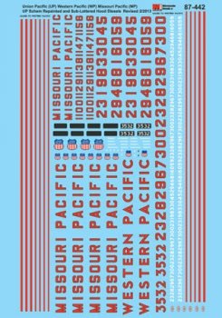 Microscale 87-442 HO, Missouri Pacific, Diesels, 1948-1986 - House of Trains