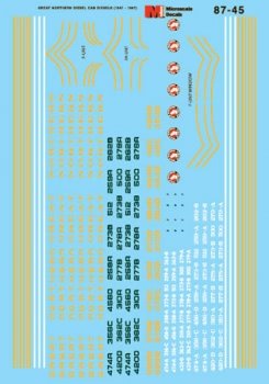 Microscale 87-45 HO, Great Northern, GN, Cab Diesels, 1941-67 - House of Trains