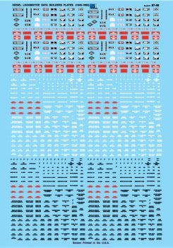 Microscale 87-48 HO, Data, Diesels - House of Trains