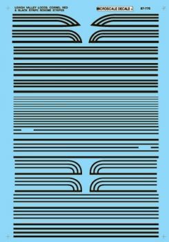 Microscale 87-776 HO, Lehigh Valley, Cab Diesel Striping - House of Trains