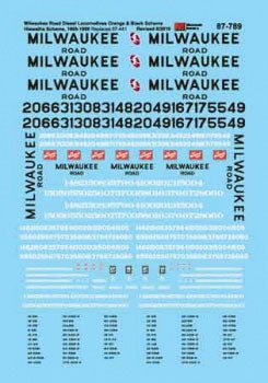 Microscale 87-789 HO, Milwaukee Road, Diesels, 1960-1983 - House of Trains