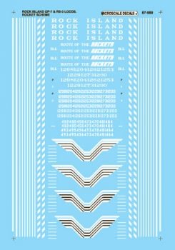 Microscale 87-989 HO, Rock Island, GP-7, RS-3, 1950-1960 - House of Trains