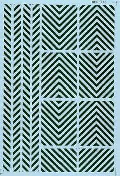 Microscale 91154 HO, Striping, 8" Wide, 45° Angle, Silver, Santa Fe - House of Trains