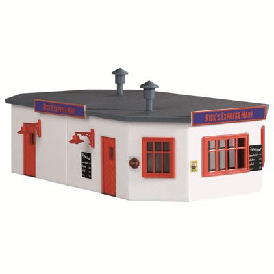 Model Power 211 HO Rick's Express Mart, Plastic Building Kit - House of Trains
