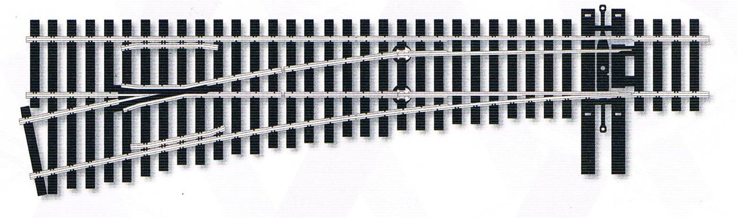 Peco SL-8352 HO Code 83 Insulfrog #5 Left Hand Turnout - House of Trains