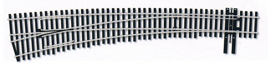 Peco SL-8377 HO, Code 83, Insulfrog, Curved, Number 7 Left Hand Turnout - House of Trains