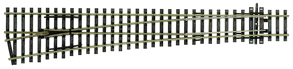 Peco SL-89 HO Code 100 Insulfrog Large Left Hand Turnout - House of Trains