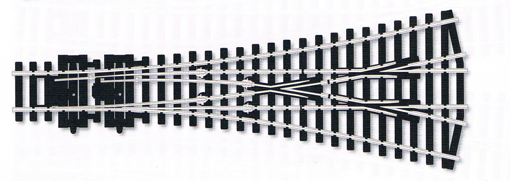 Peco SL-99 HO Code 100 Insulfrog Medium Radius 3 Way Turnout - House of Trains