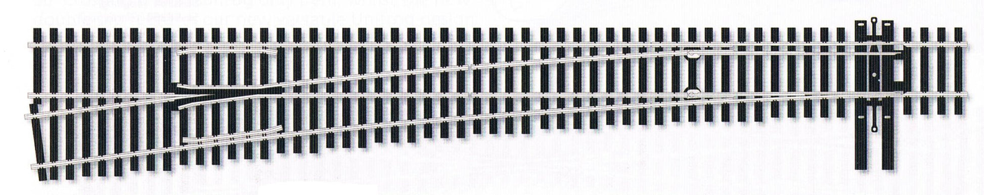 Peco SL-E8382 HO Code 83 Electrofrog #8 Left Hand Turnout - House of Trains