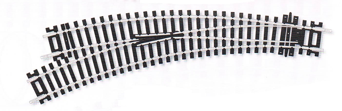 Peco ST-245 HO Code 100 Insulfrog Left Hand Curved Turnout - House of Trains
