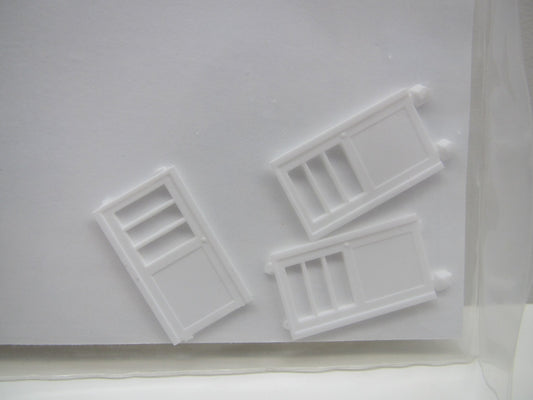 Pikestuff 541-1104 HO Personal Door with Window (3 each) - House of Trains