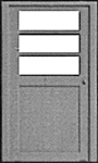 Pikestuff 541-1104 HO Personal Door with Window (3 each) - House of Trains