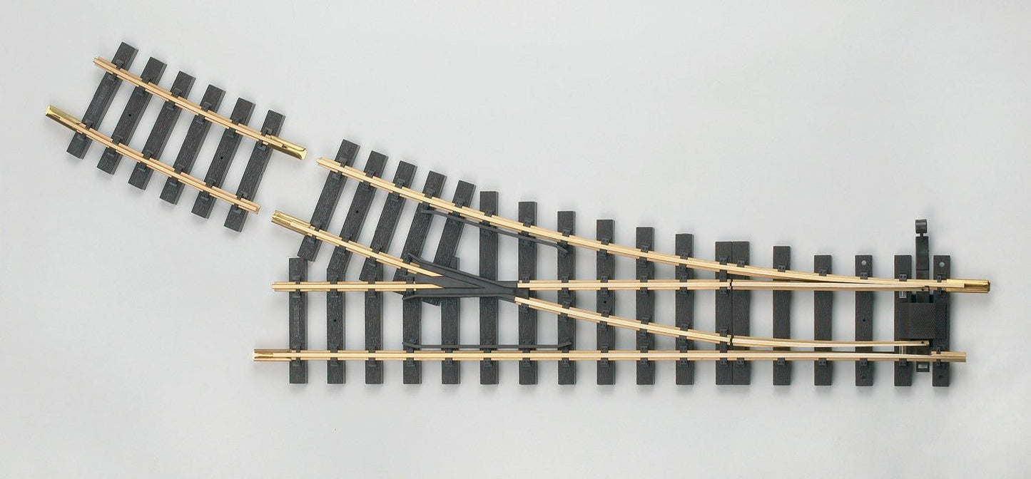 PIKO 35223 G Scale Manual Switch Right Hand 22.5 Degree and Curved Rail G-R5 7.5 degree - House of Trains