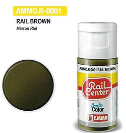Rail Center Paint R-0001, Rail Brown, 15ml bottle, Acrylic Paint - House of Trains
