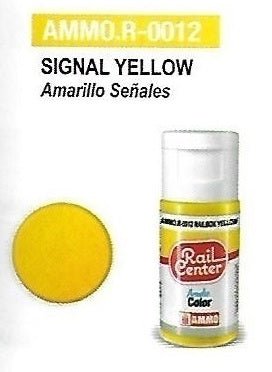 Rail Center Paint R-0012, Signal Yellow, 15ml bottle, Acrylic Paint - House of Trains