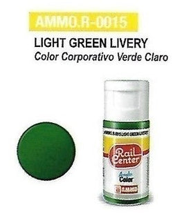 Rail Center Paint R-0015, Light Green Livery, 15ml bottle, Acrylic Paint - House of Trains