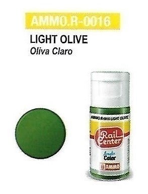 Rail Center Paint R-0016, Light Olive, 15ml bottle, Acrylic Paint - House of Trains