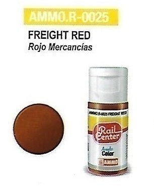 Rail Center Paint R-0025, Freight Red, 15ml bottle, Acrylic Paint - House of Trains